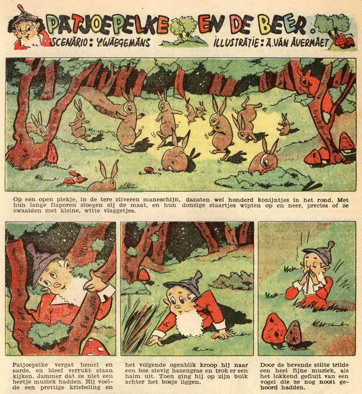 Patjoeplke en de beer by Aimé van Avermaet