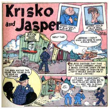 Krisko and Jasper, by Jack A. Warren (Blue Bolt, 1946)