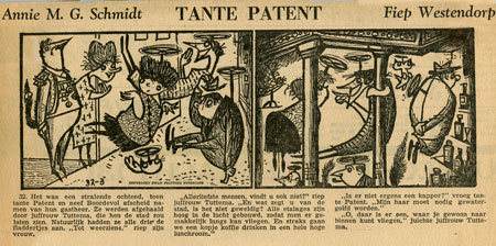 Tante Patent, by Fiep Westendorp (Het Parool, 11/1/1963)