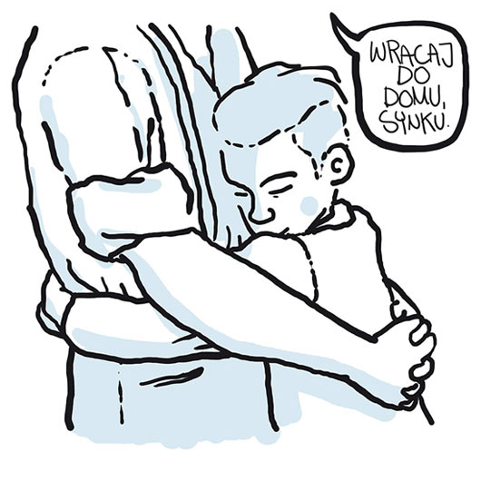 Comic art by Dennis Wojda