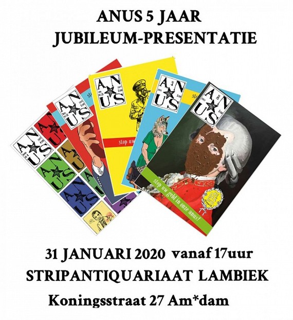 Presentatie Anus 5 en jubileum 5 jaar Anus