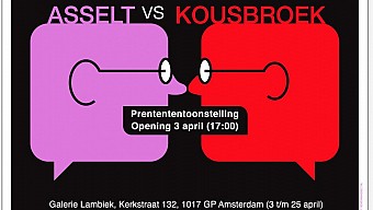 Expositie 'Asselt vs Kousbroek' in Galerie Lambiek