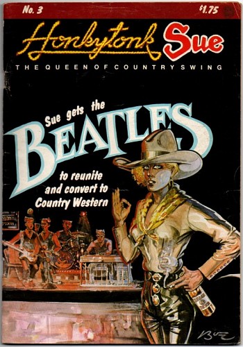 Sue gets the Beatles to reunite and convert to Country Western